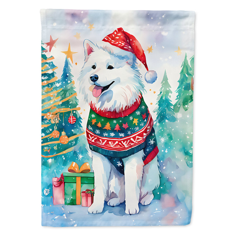 Double Sided Polyester Christmas, 15.5'' H x 11.25'' W