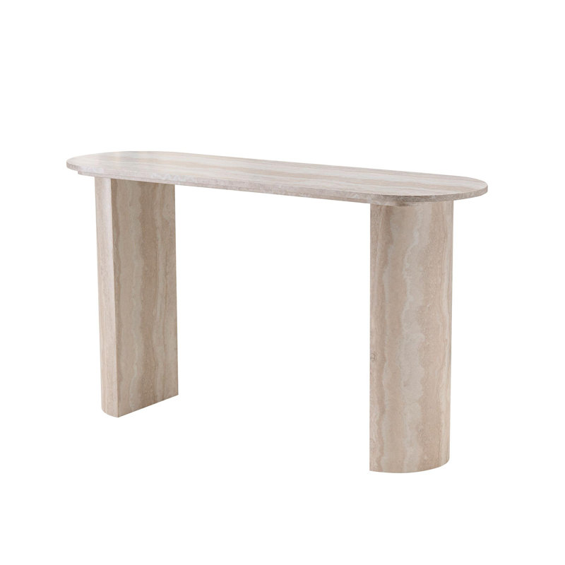 Sylph Narrow Console Table Entryway Table With Curved Legs