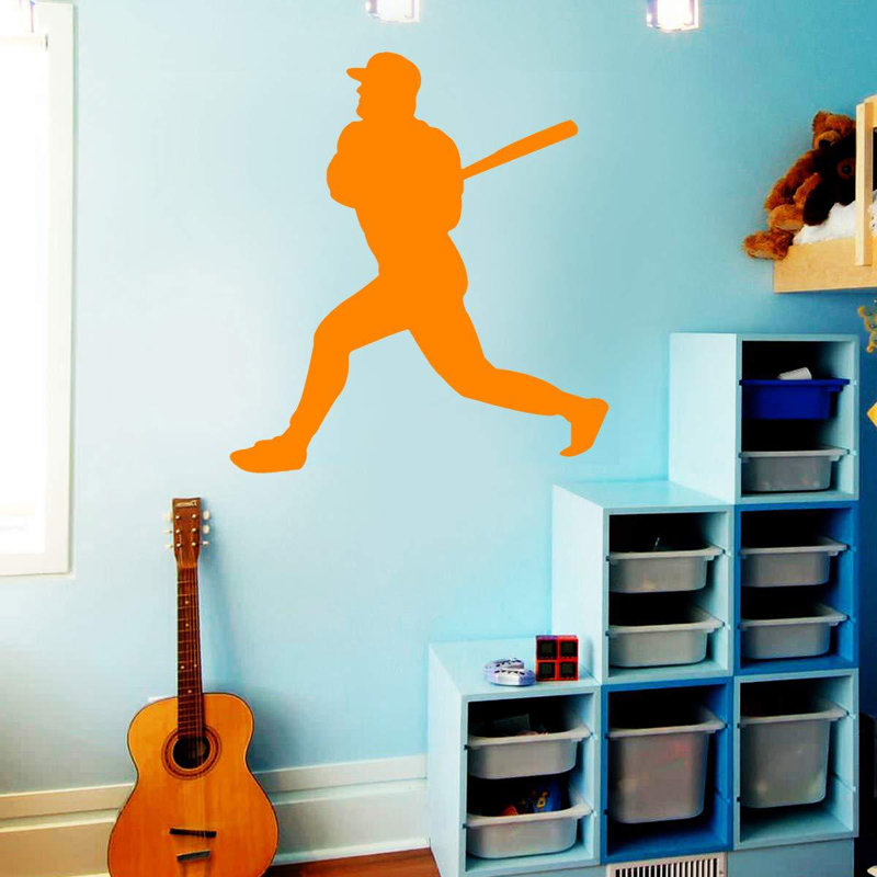 Décalcomanie murale Charity, H 18 po x l 16,5 po, Orange