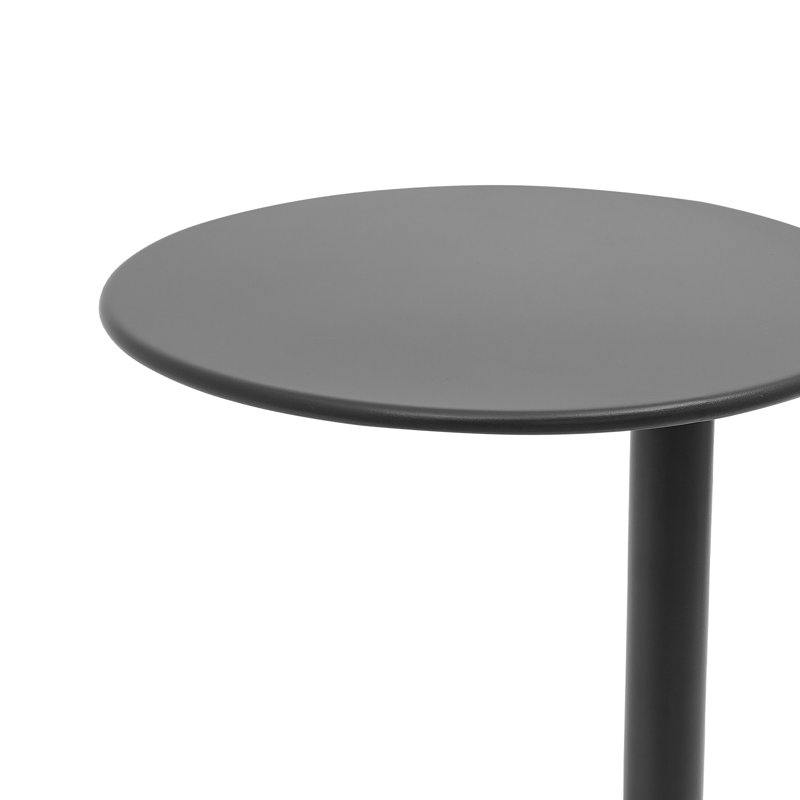 Table basse moderne et minimaliste moderne avec base en Y pour les petits espaces, H 20,08 po x l 18,9 po x L 18,9 po, Noir