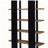 Mystrene Black and Walnut 4-Shelf Bookcase