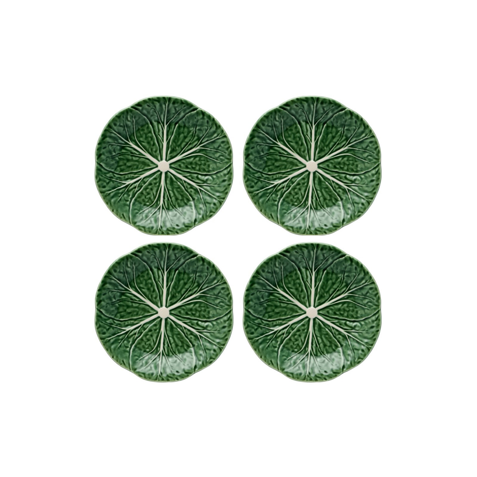 Cabbage Earthenware Scalloped Dinnerware Set
