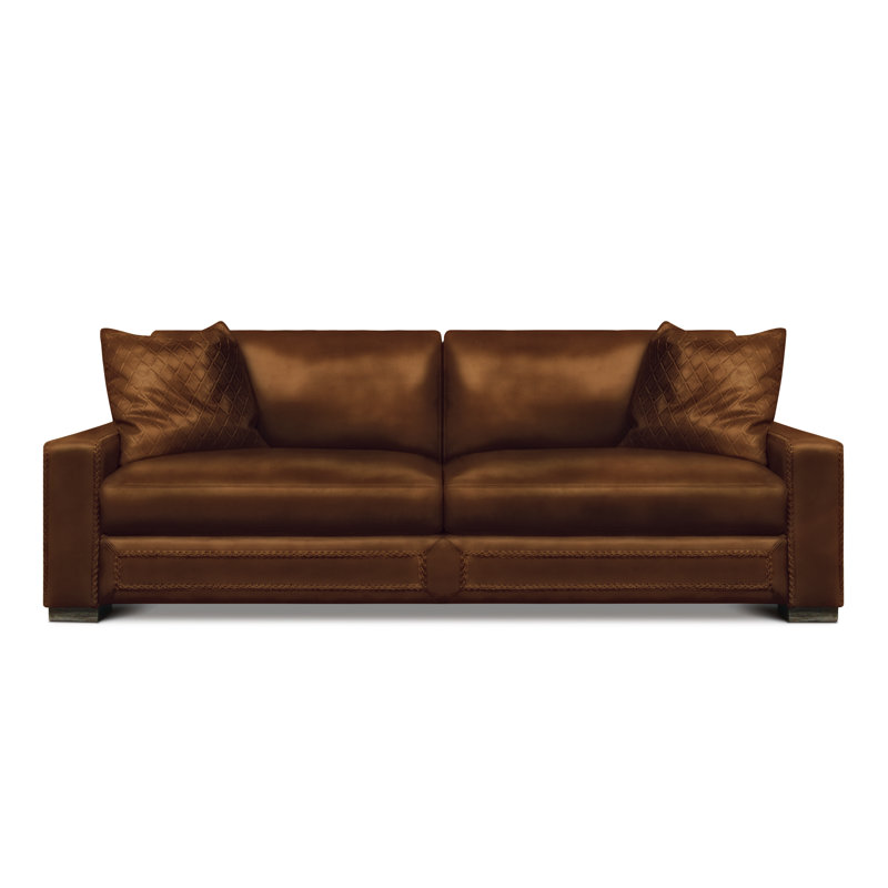 Downtown Cowboy Leather Sofa, Polo (Maestro Artisano), Espresso