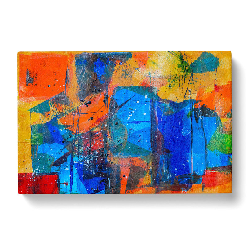 Abstract Art Painting Vol.333 by S.Johnson - Wrapped Canvas Painting Print, 35cm H x 50cm W x 3cm D
