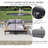Modern Outdoor Daybed Patio Metal Daybed-668320075