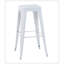 Tabouret à hauteur de comptoir 30 po, ensemble de 2 tabourets de bar en métal sans dossier, non empilable, amovible et facile à assembler, conception peu encombrante pour îlot de cuisine / bar / café / salle à manger (blanc)-83002770-83002776-83002778