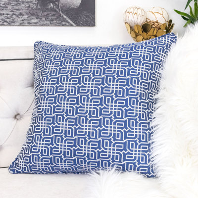 Sealena Geometric Outdoor Reversible Throw Pillow