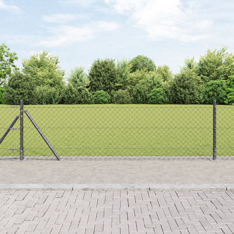 2500 cm W Fence Panels Fencing, Grey, 40cm H x 2500cm W