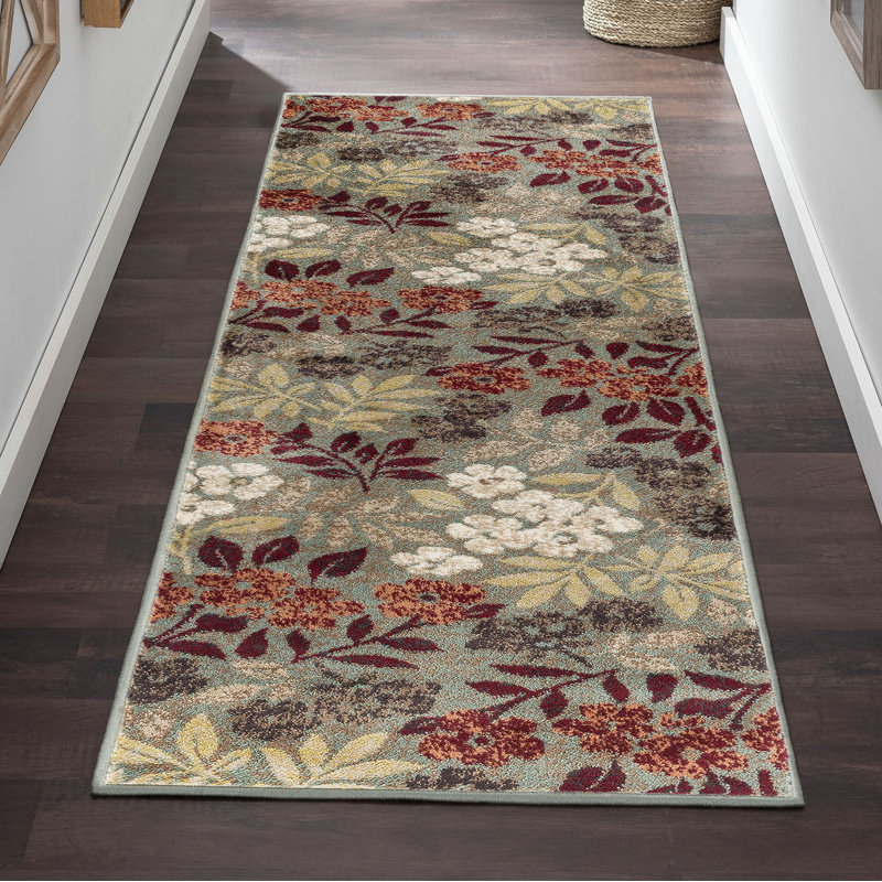Tapis écume de mer transitionnel Highfill, Tapis de couloir 2 pi 3 po x 10 pi