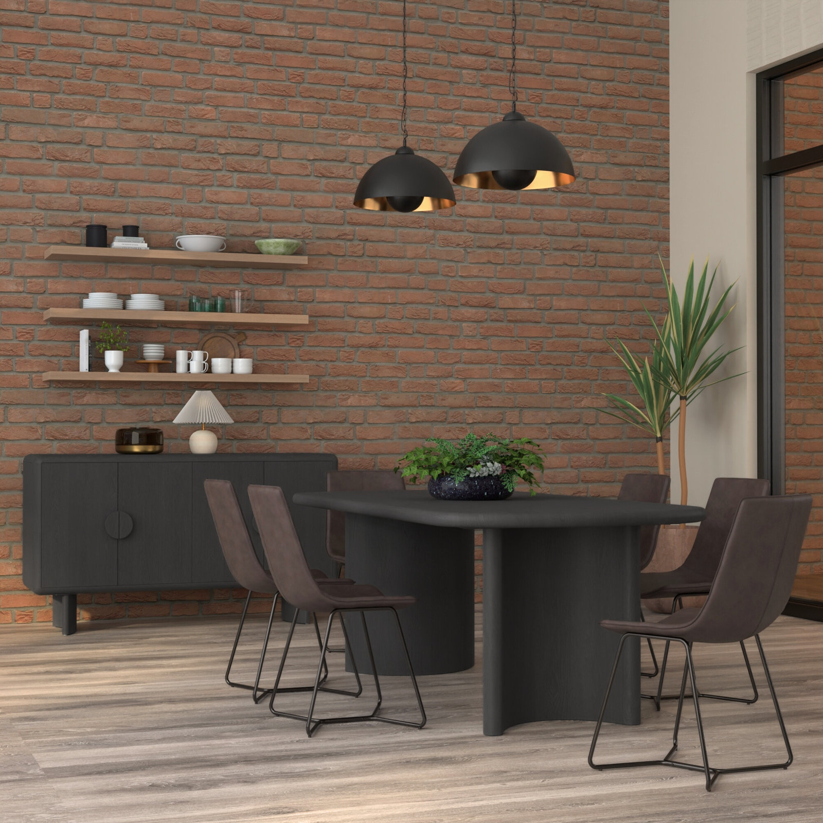 Circa 84" Dining Table, Black