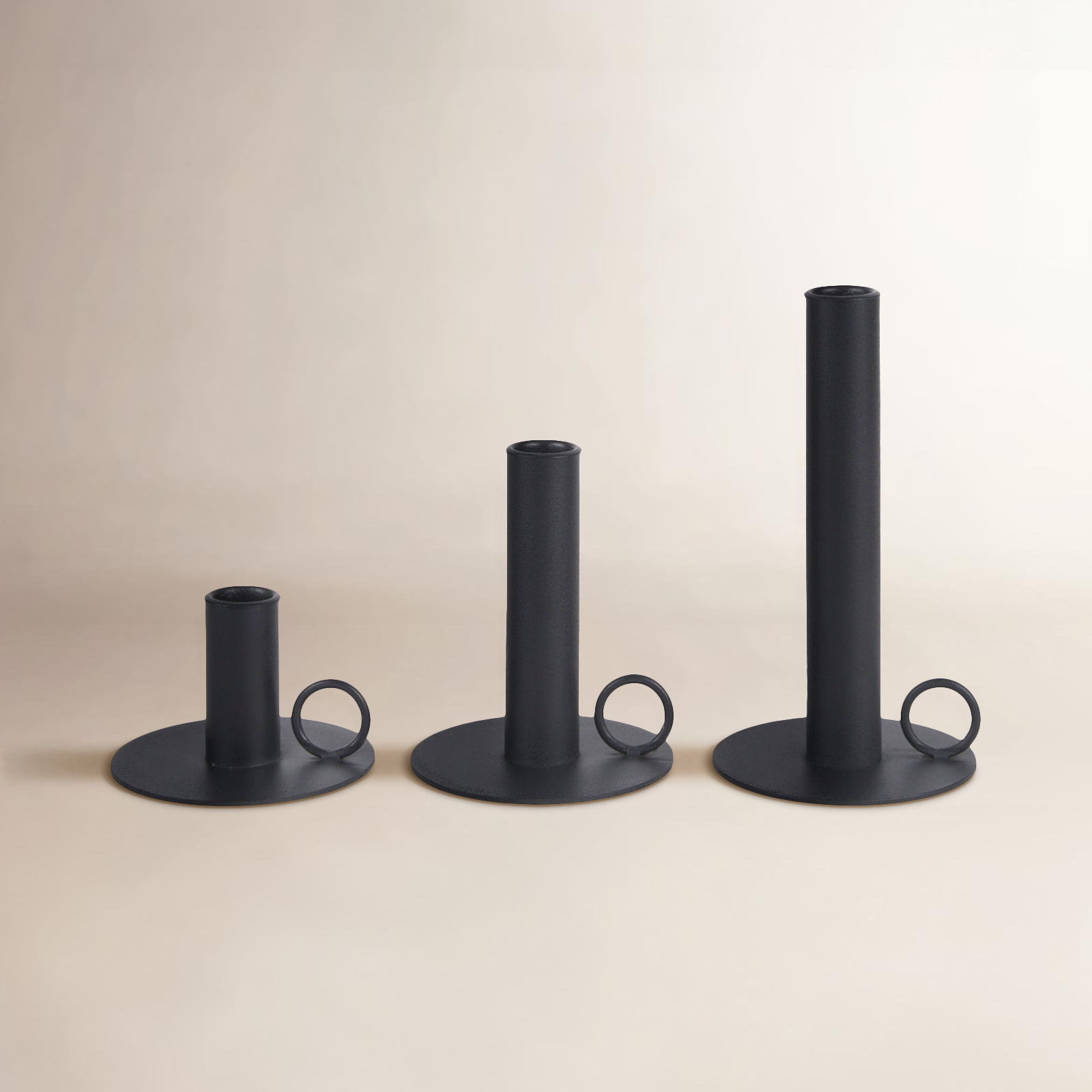 Marfa 3-Piece Metal Candlestick Set