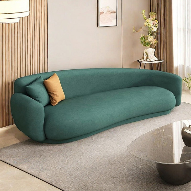 Méridiennes courbées cyan Living Room, Orienté à gauche (vu de face)