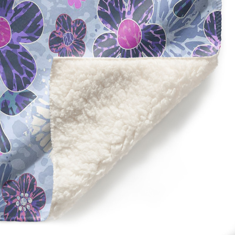 Couverture sherpa doux mix mix ii, l 51 po x L 60 po