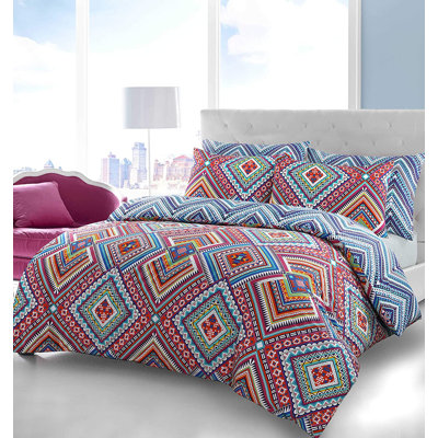 NightComforts Geometric Duvet Cover Set