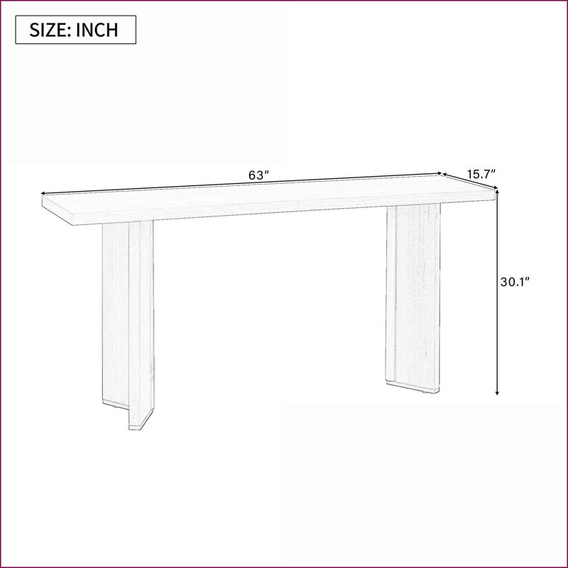 Table basse moderne en placage de pin minimaliste pour le salon, facile à assembler et pieds géométriques stables, Beige