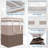 3-Pack Laundry Basket, Freestanding＆Waterproof Laundry Hamper, Collapsible Tall Clothes Hamper With Easy Carry Handles For Clothes, Towels In The Family And Dorm,Gradient Khaki,75L-1597920457-1597920456