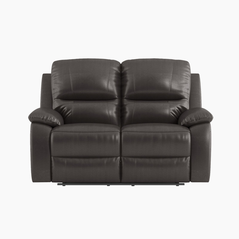 Causeuse inclinable traditionnelle en similicuir 57,5 po Manon