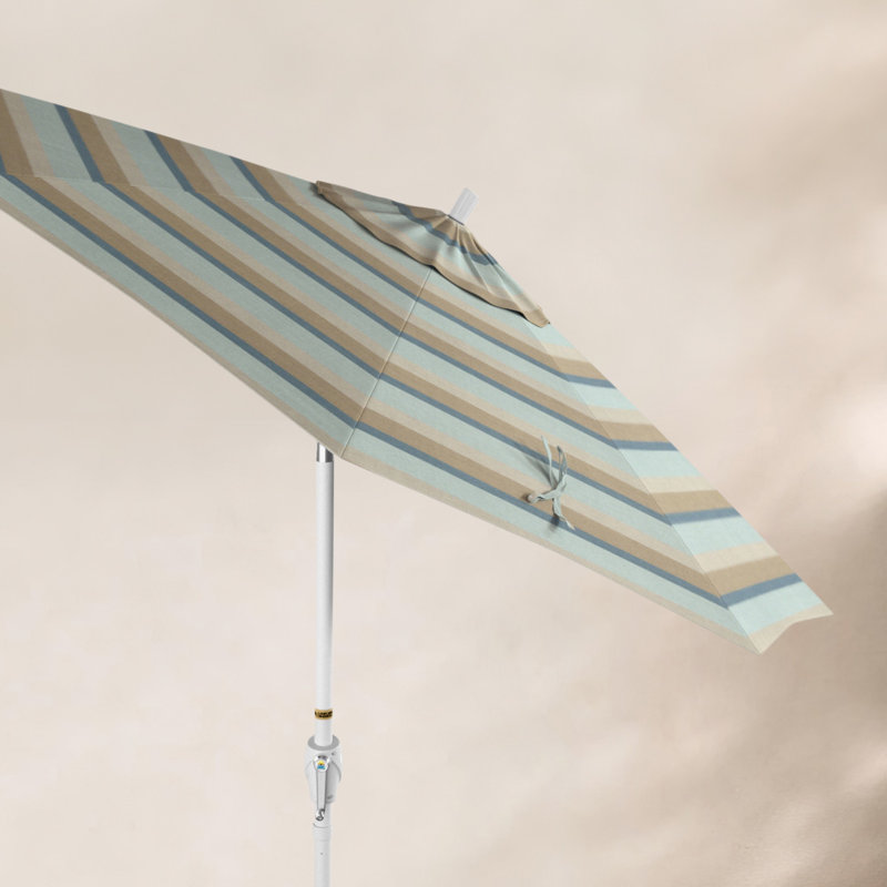 Parasol de marché 7,5', Sunbrella®, Blanc, Sunbrella® brume Gateway
