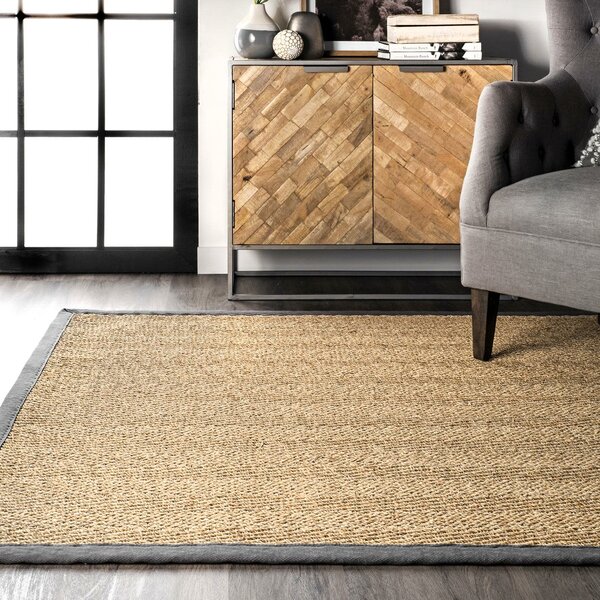 Bay Isle Home Bengtson Bamboo Slat/Seagrass Light Brown Rug | Wayfair