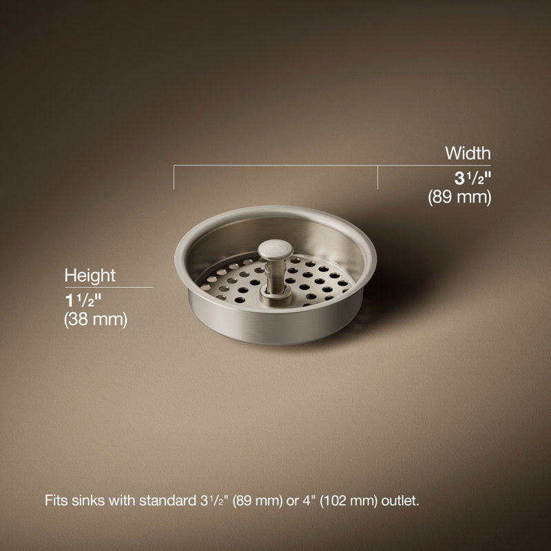Duostrainer Basket Strainer, Vibrant Brushed Nickel