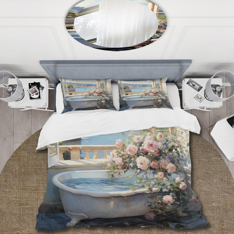 Ensemble de housse de couette en microfibre / polyester French Bathroom Bedding