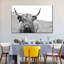 Vache solitaire sur toile-1678614600