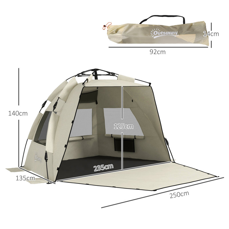 3 Person Tent, Brown