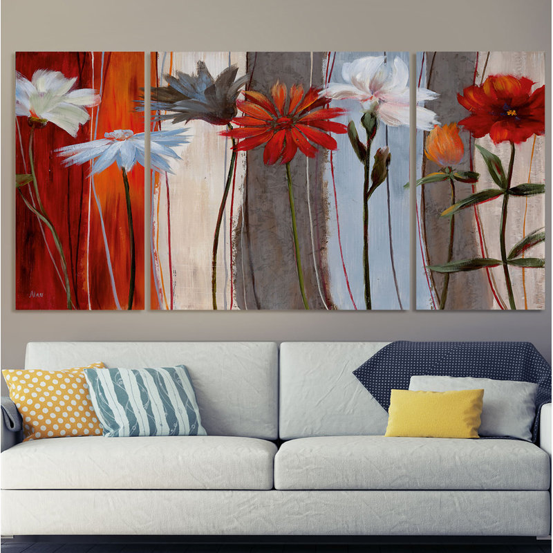 Spring Debut - Reproduction d'art sur toile, H 32 po x l 64 po x P 1,5 po