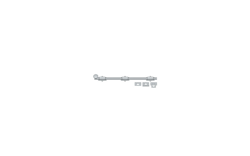Brass Hardware, 1.875" H x 18.5" W x 1.25" D, Brushed Chrome