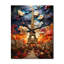 Horloge murale Paris In Bloom Vibrant Retro Collage - City Paris Modern-99638370