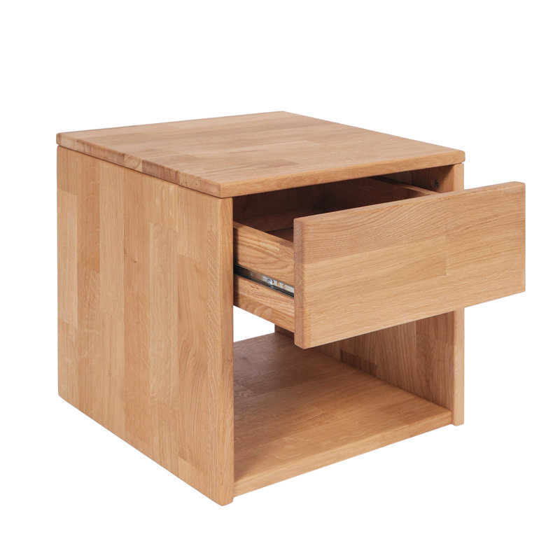 Teerica Solid Wood Bedside Table