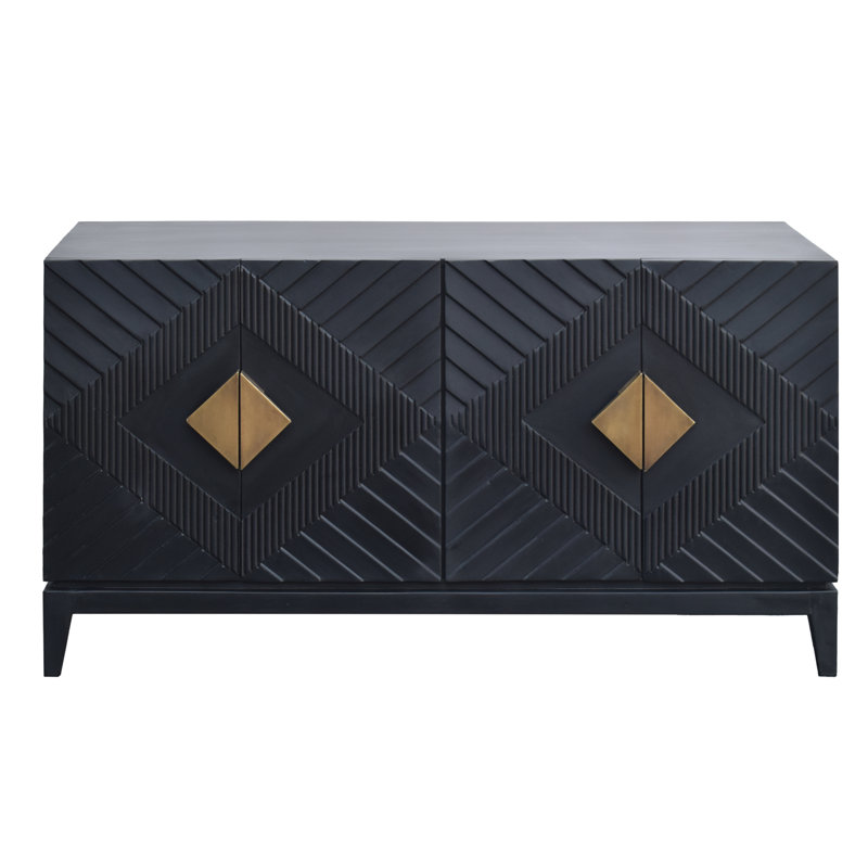 Buffet console 55 po avec armoire 2 portes Jarae