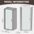 36"-38"W X 72"H Semi-Frameless 180° Rotatable Pivot Shower Door With 1/4 Inches Tempered Glass-120349548