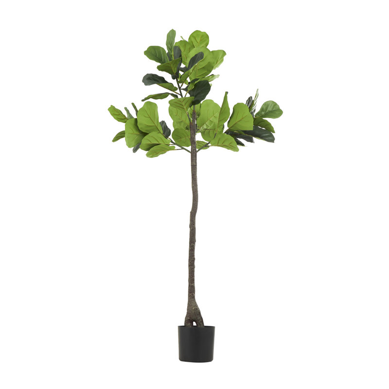 74'' Faux Fiddle Leaf Tree in Planter