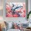 Aquarelle de requin rose gris et chasse II - grand requin, art mural-111432249-111432255