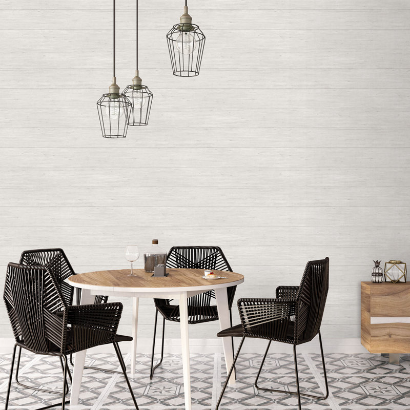 Barnboard 1000cm x 53cm Matte Paste the Wall Wallpaper Roll, Grey