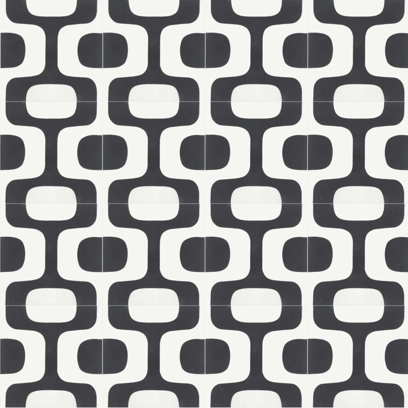 Ipanema 8" x 8" Cement Patterned/Concrete Look Wall & Floor Tile, Avila