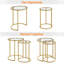 Metal Frame Nesting Tables, Round Side Tables-1969851989