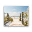 « the boardwalk to the jersey shore », reproduction de photo sur toile encadrée