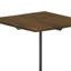Coffe Table, Dark Brown And Gunmetal Accent Table With Tripod Legs