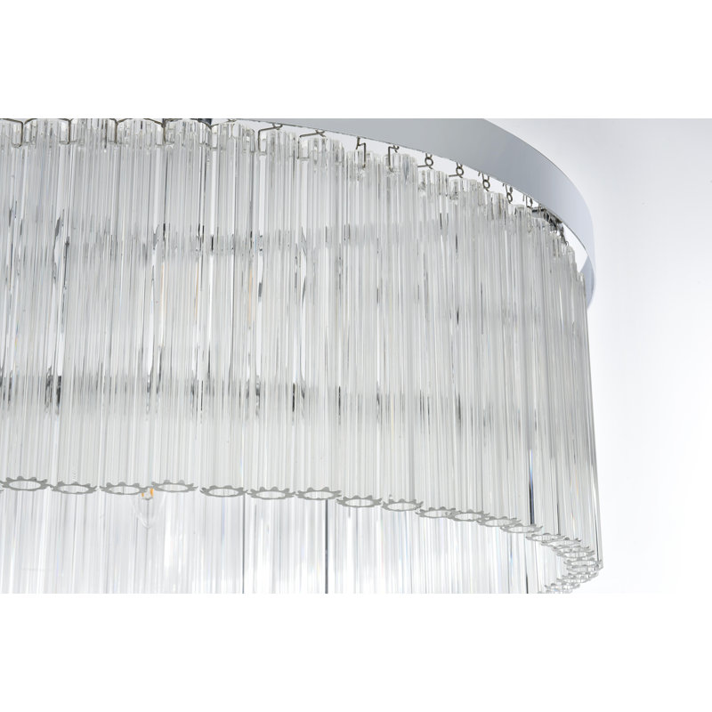 Lustre Lu 24 pouces , Chrome chrome