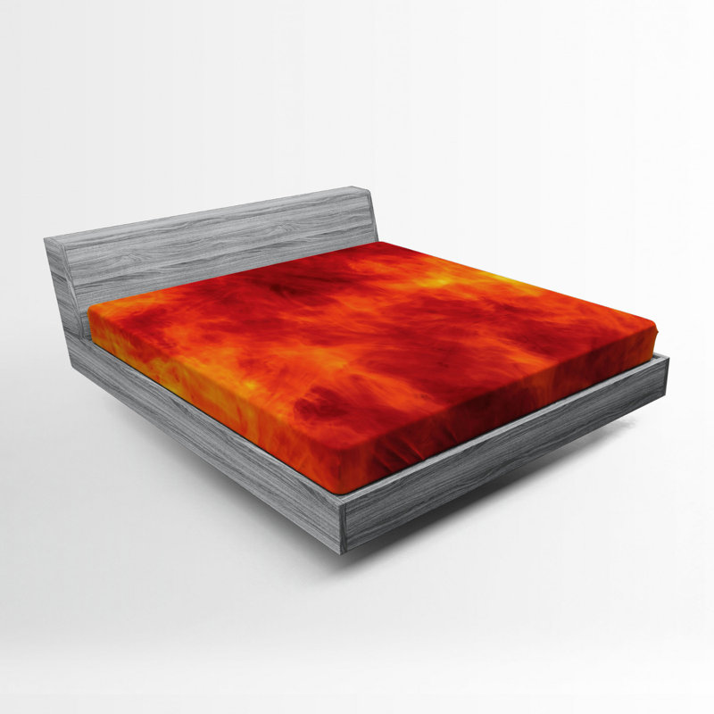 Microfiber Abstract Fitted Sheet, Full Fitted Sheet