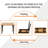 Small Desk 31 1/2" No Assembly Foldable Writing Table,Sturdy And Heavy Duty Folding Computer Desks For Small Space/Home Office/Dormitory AC5FB(80 * 40)-1621681609