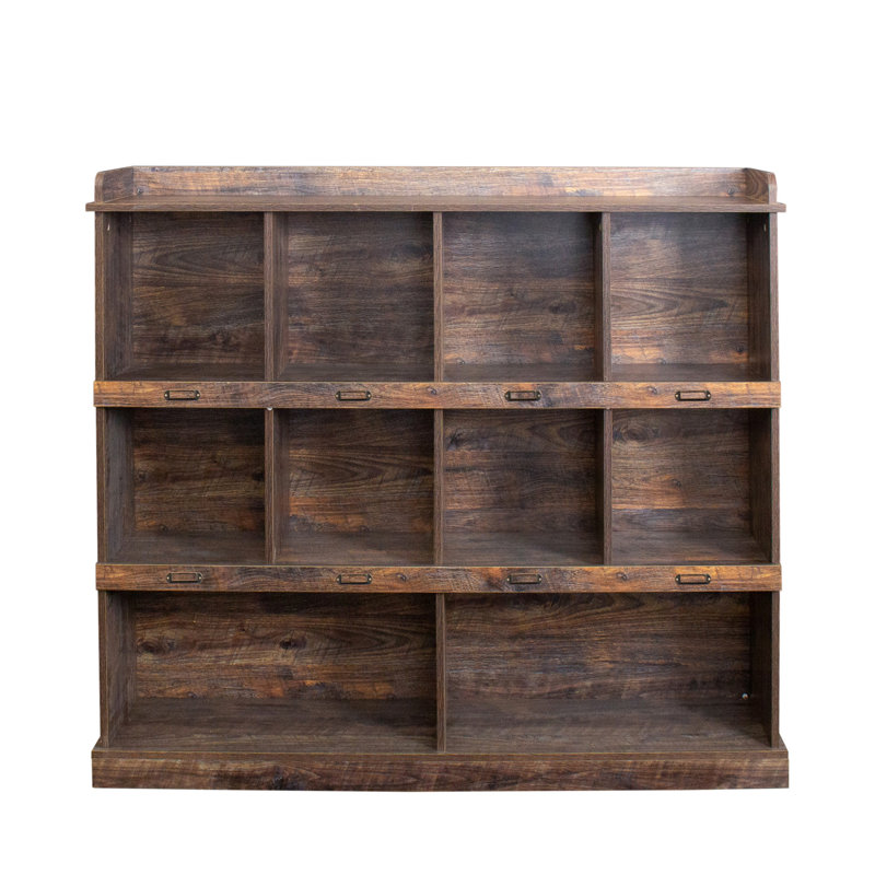 Bibliothèque à 10 tablettes, Peut accueillir divers articles. Panneau de particules de 15 mm Pratique et élégant. Bibliothèque 53,12 po x 12,09 po. Rangement pour votre commodité. Attrayant.