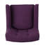 Chaise avec accoudoirs de style Mid-Century mauve, dossier très confortable avec dossier moderne, coussin rembourré et structure en bouleau