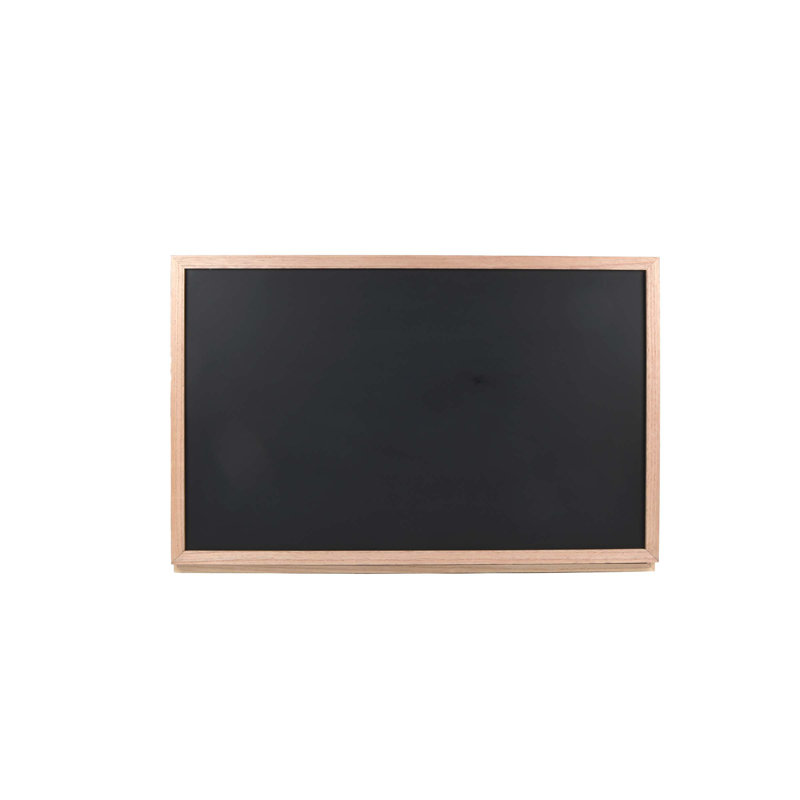 Natural Wood Wall-Mounted Murphy Desk with Chalkboard