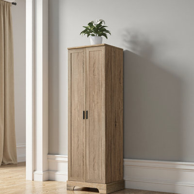 Luxury Tall Storage Cabinet, 70" High Cabinet with 2 Doors & Adjustable Shelves, Freestanding Organizer for Bathroom, Office, and Dining Room