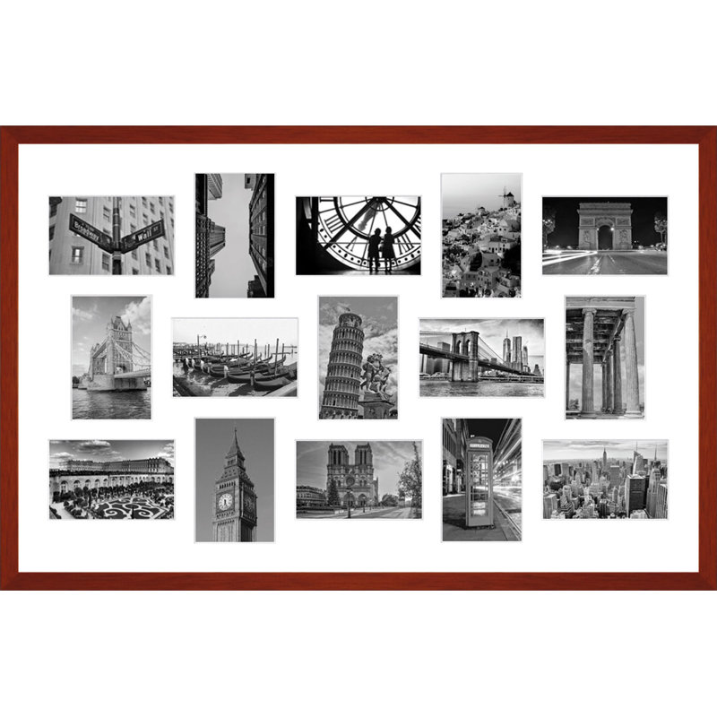Abdul-Khaliq Wood Picture Frame with Mat, Cil