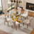 Khaleil 4 - Person Pedestal Dining Set-1267738455-1267738454