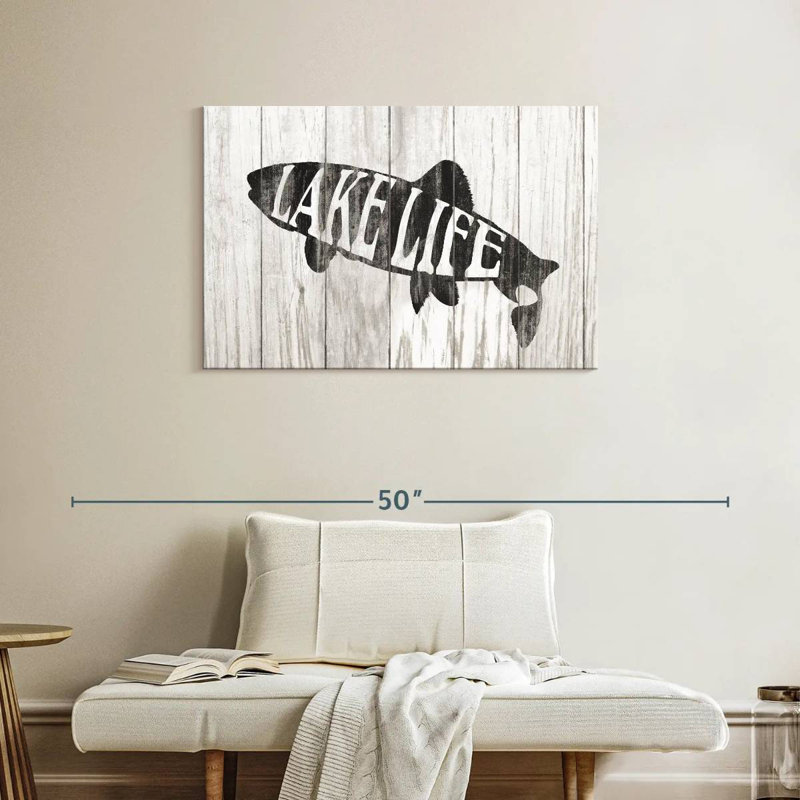 Plaque murale «Lake Life», H 24 po x l 36 po